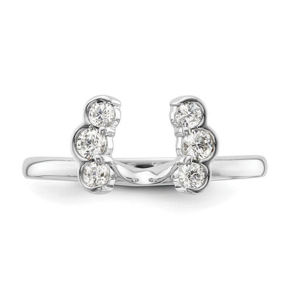 14K Weißgold Ring-Wrap mit im Labor gezüchteten Diamanten, VS/SI+ G+