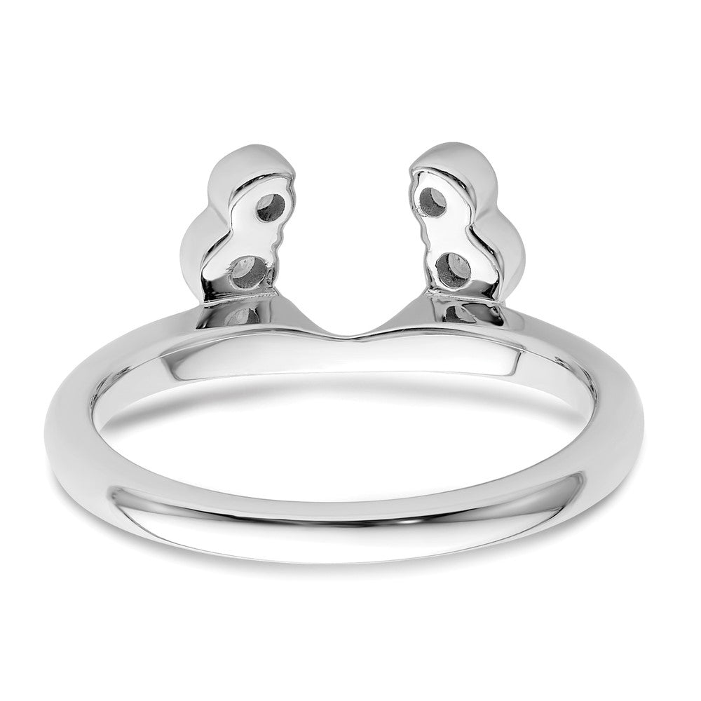 14K Weißgold Ring-Wrap mit im Labor gezüchteten Diamanten, VS/SI+ G+