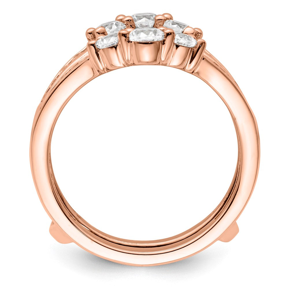 14K Roségold Laborgezüchteter Diamant VS/SI FGH Beisteckring