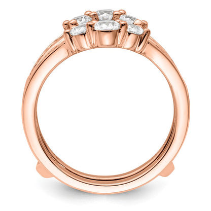 14K Roségold Laborgezüchteter Diamant VS/SI FGH Beisteckring