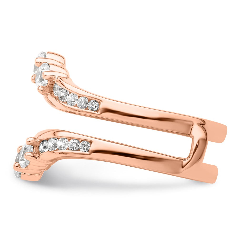 14K Roségold Laborgezüchteter Diamant VS/SI FGH Beisteckring