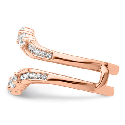 14K Roségold Laborgezüchteter Diamant VS/SI FGH Beisteckring