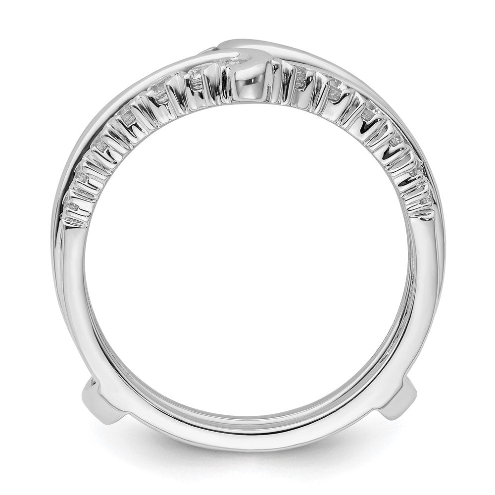 14K Weißgold 0,75 ct. Laborgezüchteter Diamant-Ringschutz VS/SI+ G+