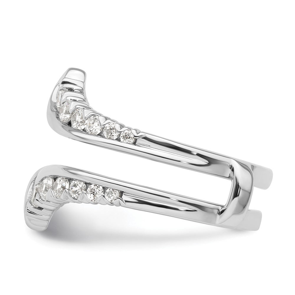 14K Weißgold 0,75 ct. Laborgezüchteter Diamant-Ringschutz VS/SI+ G+