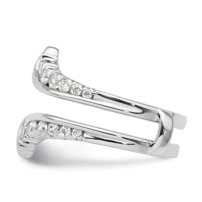 14K Weißgold 0,75 ct. Laborgezüchteter Diamant-Ringschutz VS/SI+ G+