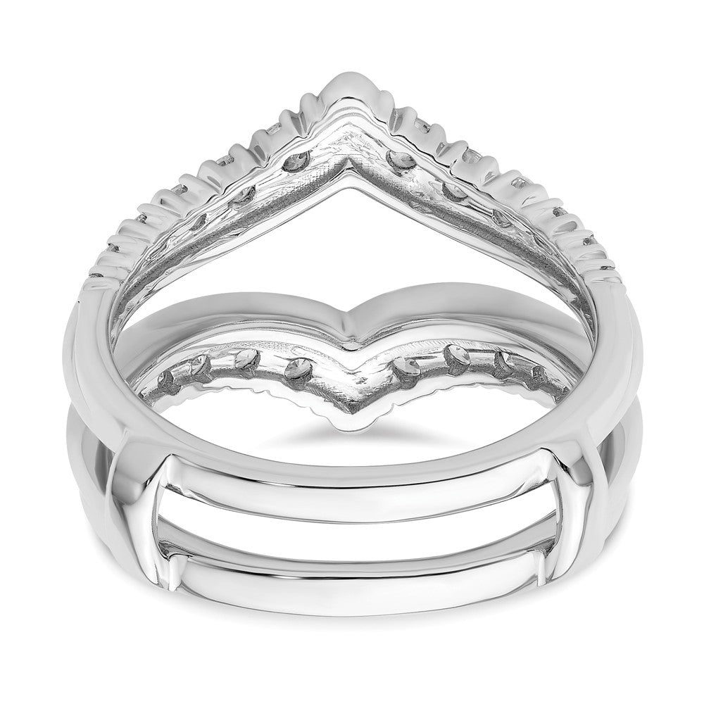14K Weißgold 0,75 ct. Laborgezüchteter Diamant-Ringschutz VS/SI+ G+