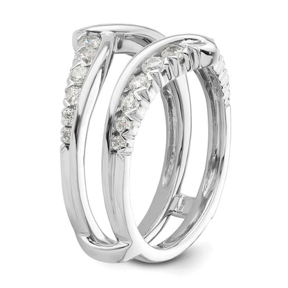 14K Weißgold 0,75 ct. Laborgezüchteter Diamant-Ringschutz VS/SI+ G+