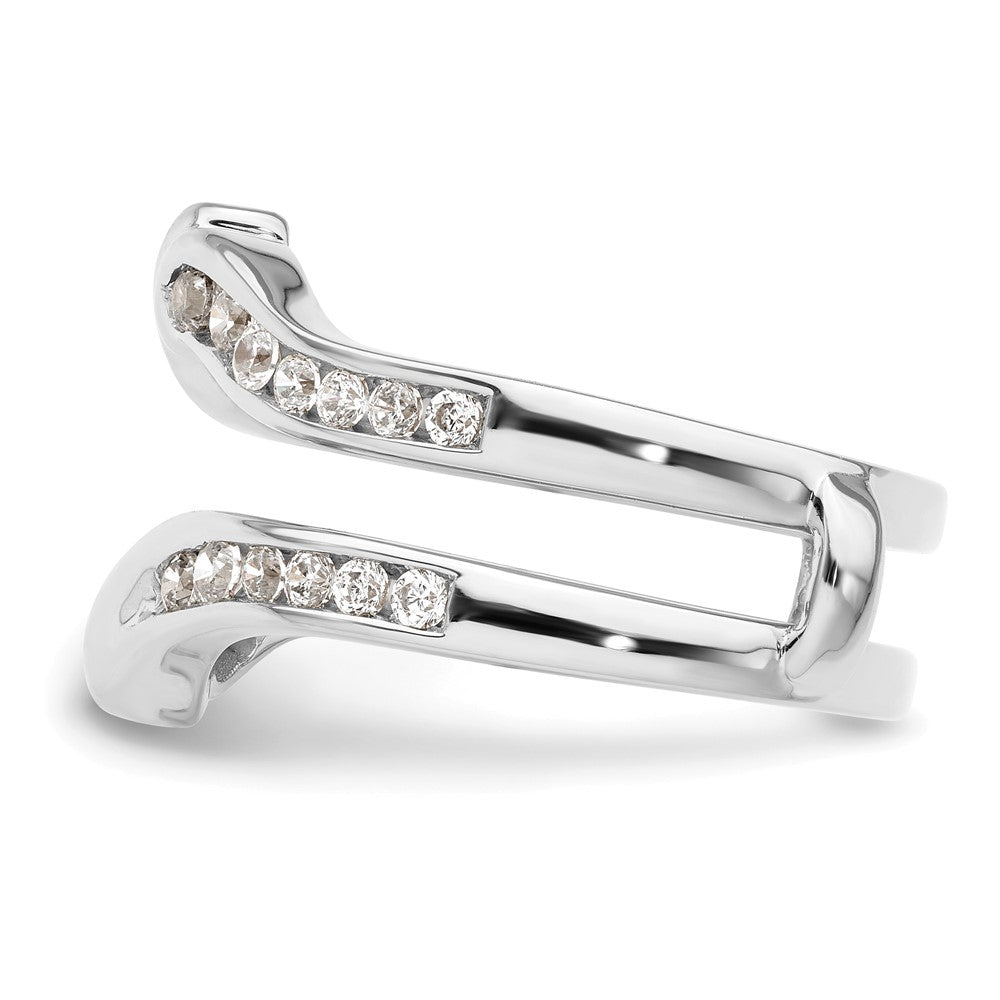 14K Weißgold Ringschutz mit 0,625 ct. im Labor gezüchteten Diamanten VS/SI+ G+