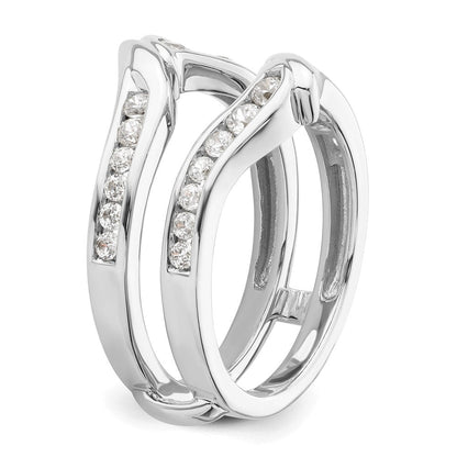 14K Weißgold Ringschutz mit 0,625 ct. im Labor gezüchteten Diamanten VS/SI+ G+