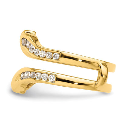 14K Gelbgold Ringschutz mit 0,625 ct. im Labor gezüchteten Diamanten VS/SI+ G+