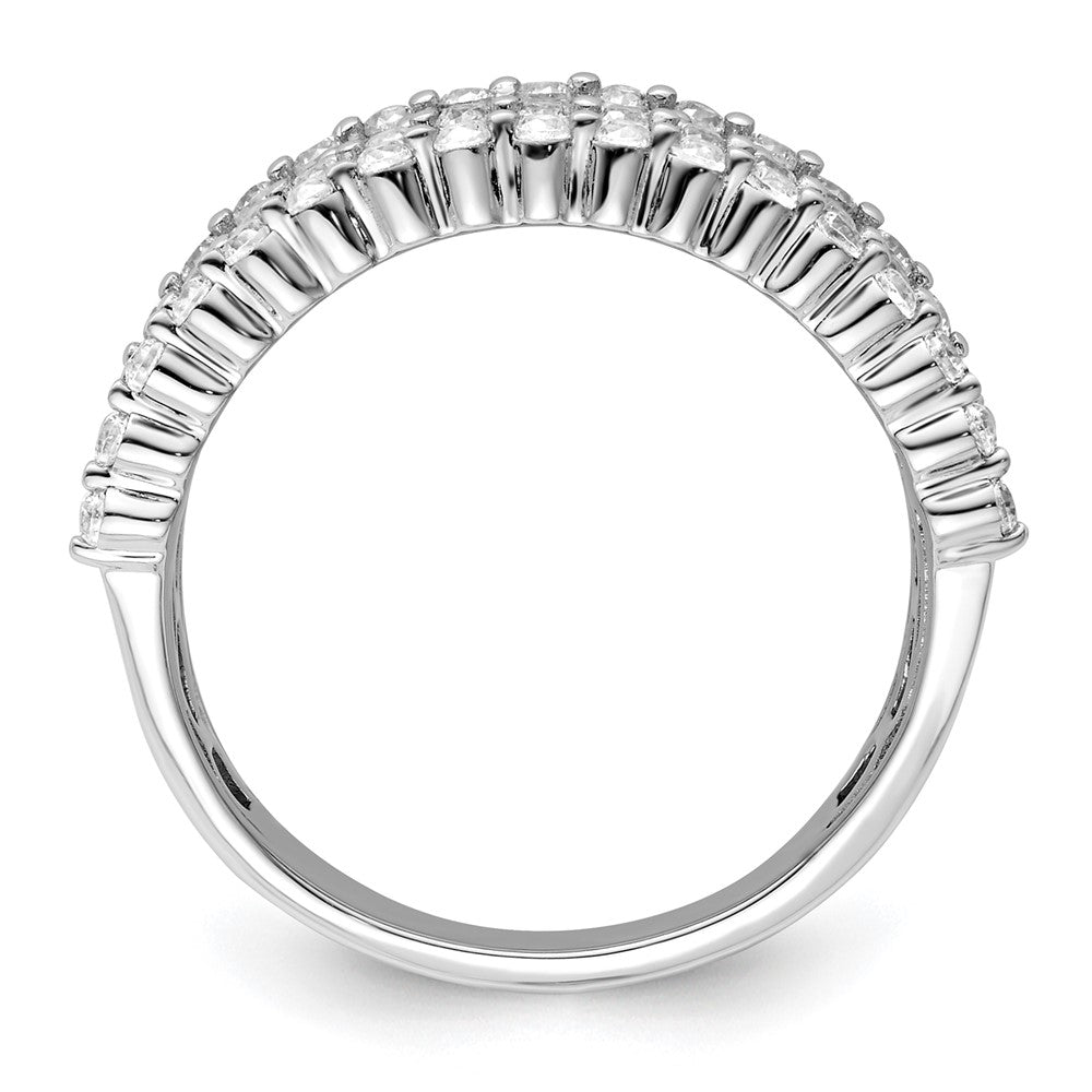 14K Weißgold Ring mit 1,5 ct. im Labor gezüchteten Diamanten VS/SI+ G+