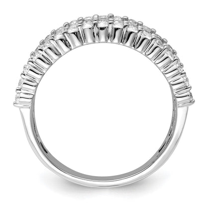 14K Weißgold Ring mit 1,5 ct. im Labor gezüchteten Diamanten VS/SI+ G+