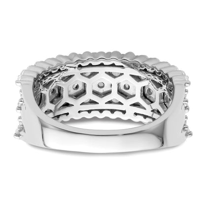 14K Weißgold Ring mit 1,5 ct. im Labor gezüchteten Diamanten VS/SI+ G+
