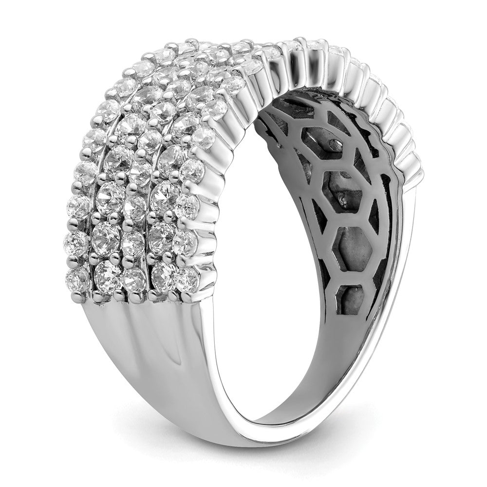 14K Weißgold Ring mit 1,5 ct. im Labor gezüchteten Diamanten VS/SI+ G+