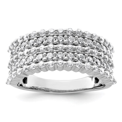 14K Weißgold Ring mit 1,5 ct. im Labor gezüchteten Diamanten VS/SI+ G+