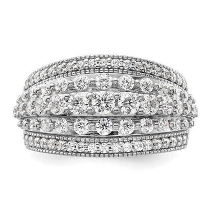 14K Weißgold 1,5 ct. Labor-gezüchteter Diamant VS/SI+ G+ Fashion-Ring