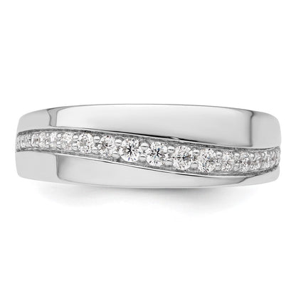 14K Weißgold True Origin Herren 3/8 Karat Im Labor Gezüchtet Diamant Vs D E F Ring