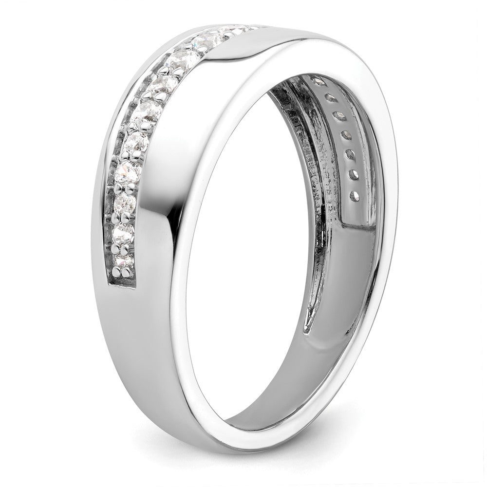 14K Weißgold True Origin Herren 3/8 Karat Im Labor Gezüchtet Diamant Vs D E F Ring