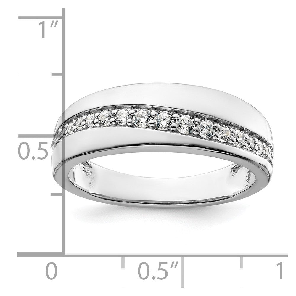 14K Weißgold True Origin Herren 3/8 Karat Im Labor Gezüchtet Diamant Vs D E F Ring
