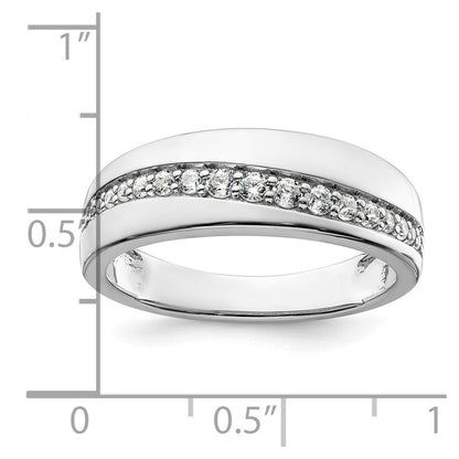 14K Weißgold True Origin Herren 3/8 Karat Im Labor Gezüchtet Diamant Vs D E F Ring