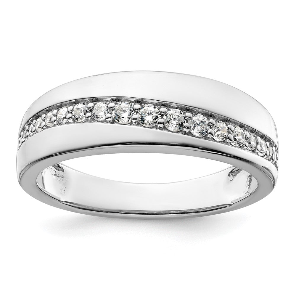 14K Weißgold True Origin Herren 3/8 Karat Im Labor Gezüchtet Diamant Vs D E F Ring