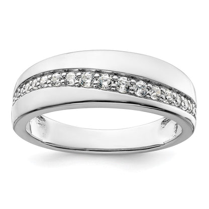 14K Weißgold True Origin Herren 3/8 Karat Im Labor Gezüchtet Diamant Vs D E F Ring