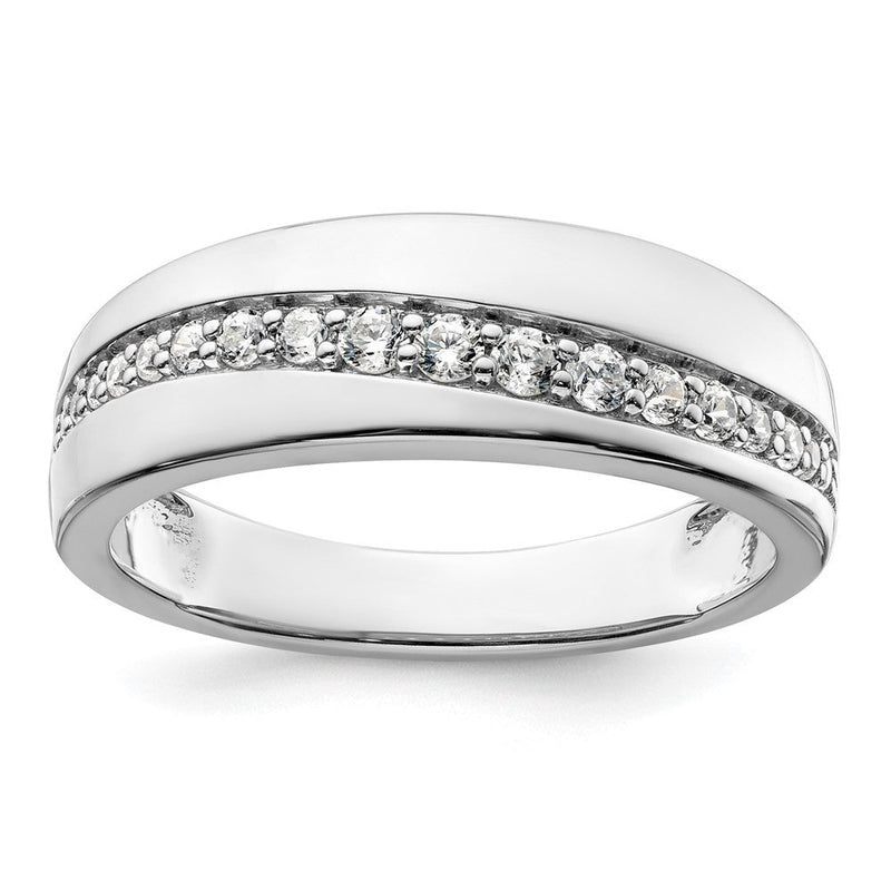 14K Weißgold True Origin Herren 3/8 Karat Im Labor Gezüchtet Diamant Vs D E F Ring
