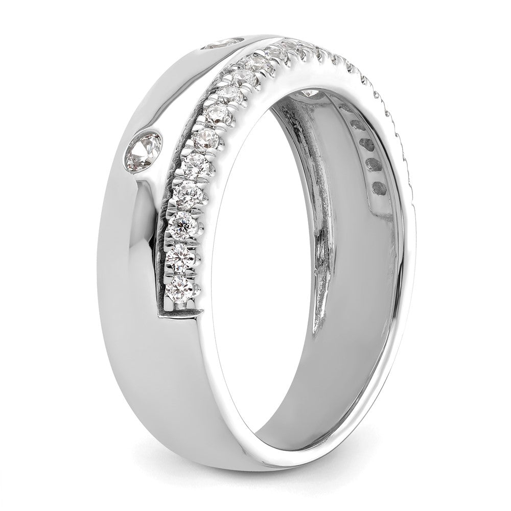 14K Weißgold True Origin Herren 1/2 Karat Im Labor Gezüchtet Diamant Vs D E F Ring
