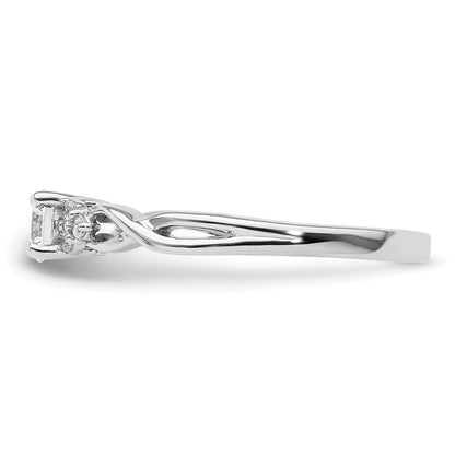 10K Weißgold 14K Verlobungsring mit 0,33 ct. Labor-Diamant, rundem Schliff, VS/SI+ G+, Halo-Fassung