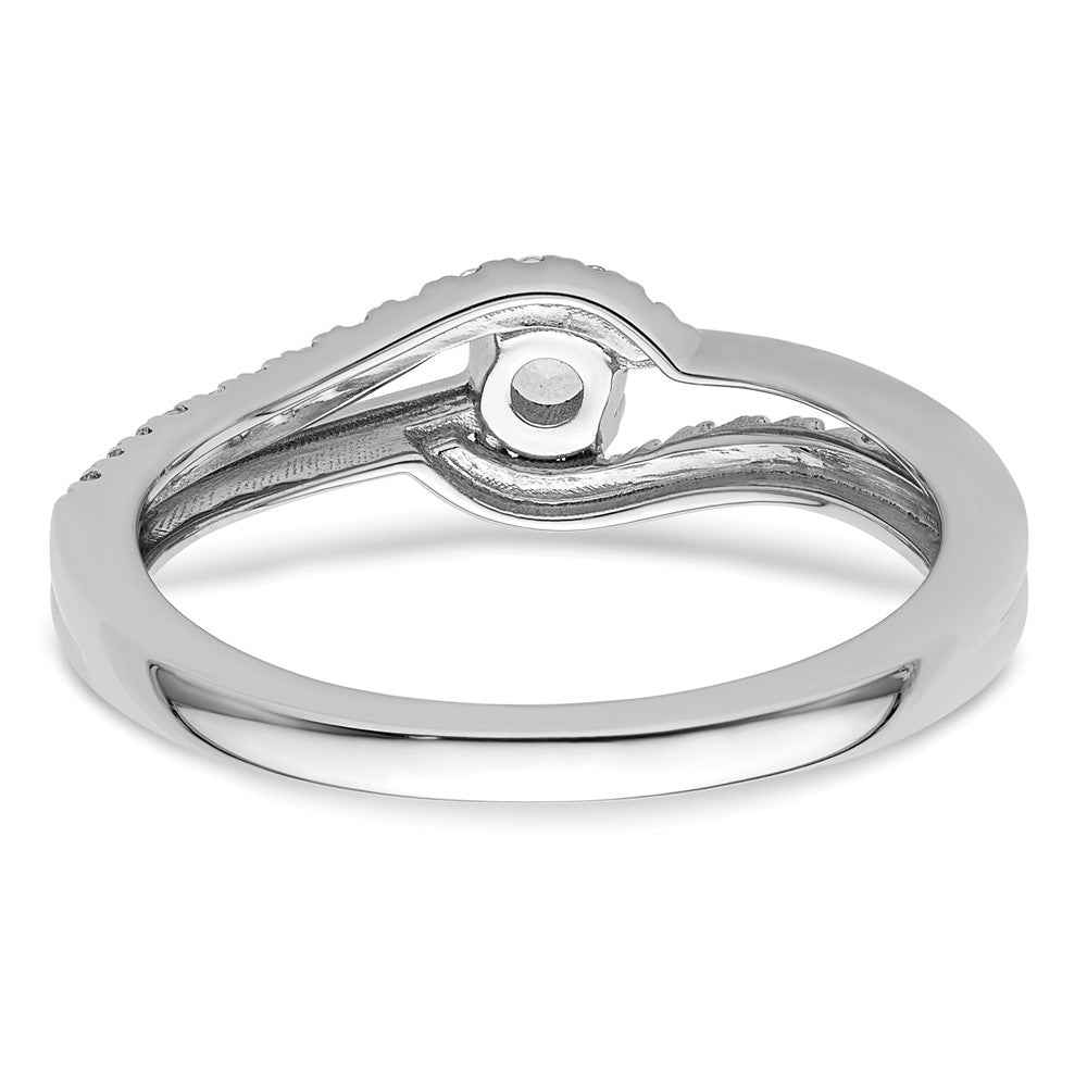 14K Weißgold Solitär-Verlobungsversprechen-Ring mit 0,33 ct. Labor-gezüchteten Diamanten VS/SI+ G+