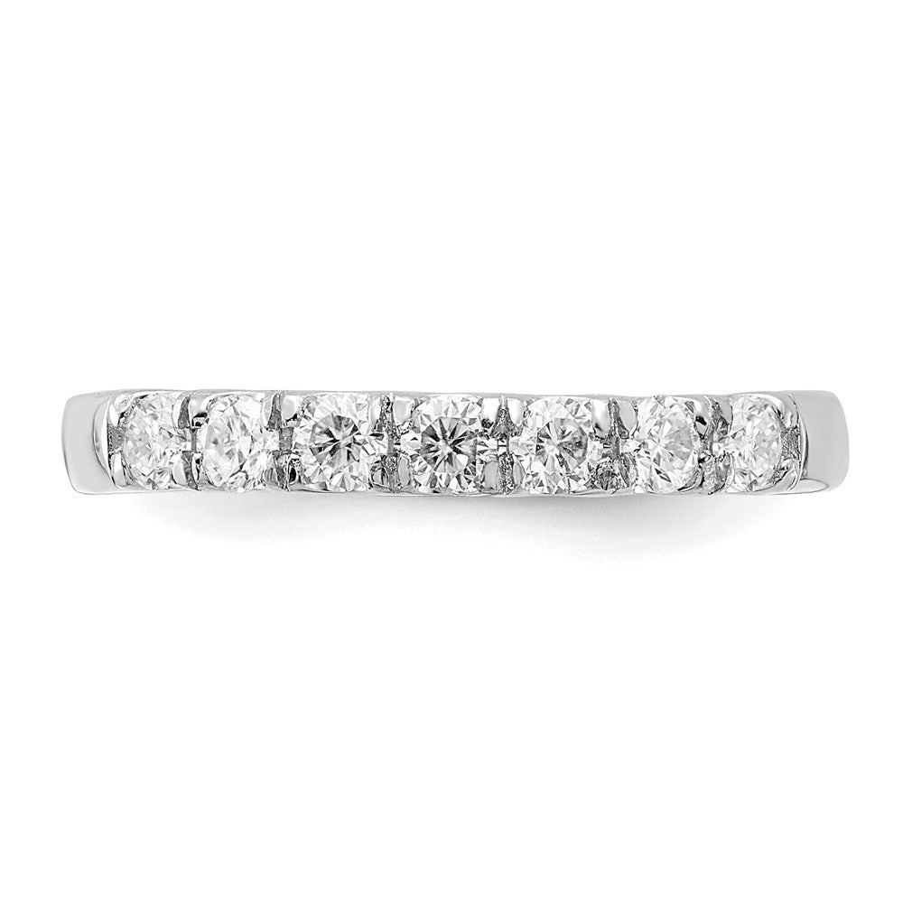 14K Weißgold Ring mit 0,5 ct. laborgezüchteten Diamanten VS/SI+ G+ Siebensteinring