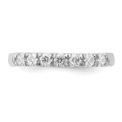 14K Weißgold Ring mit 0,5 ct. laborgezüchteten Diamanten VS/SI+ G+ Siebensteinring