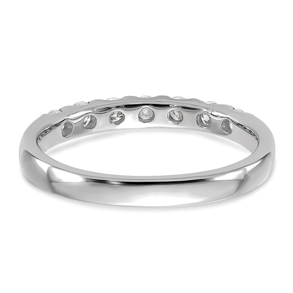 14K Weißgold Ring mit 0,5 ct. laborgezüchteten Diamanten VS/SI+ G+ Siebensteinring