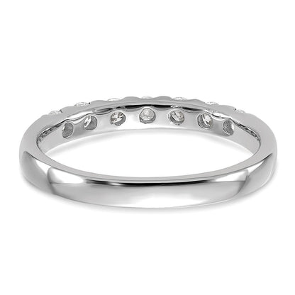 14K Weißgold Ring mit 0,5 ct. laborgezüchteten Diamanten VS/SI+ G+ Siebensteinring