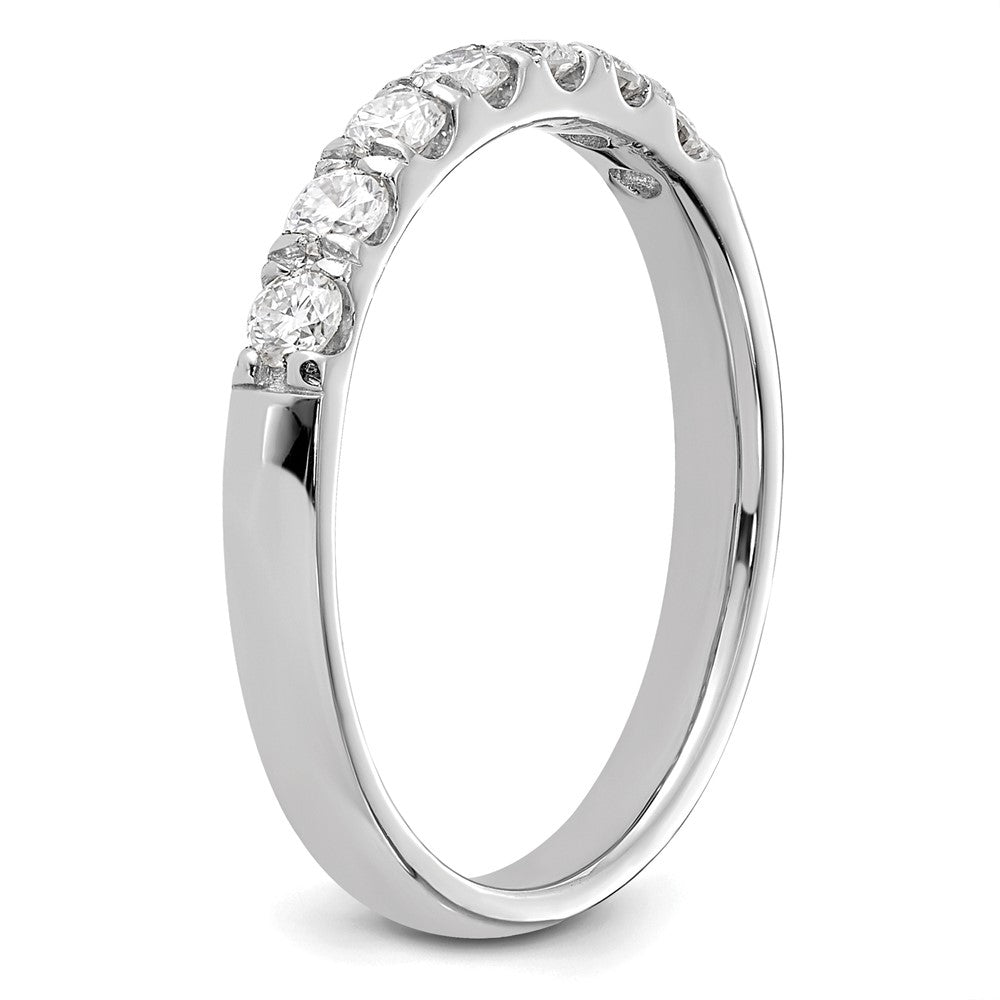 14K Weißgold Ring mit 0,5 ct. laborgezüchteten Diamanten VS/SI+ G+ Siebensteinring
