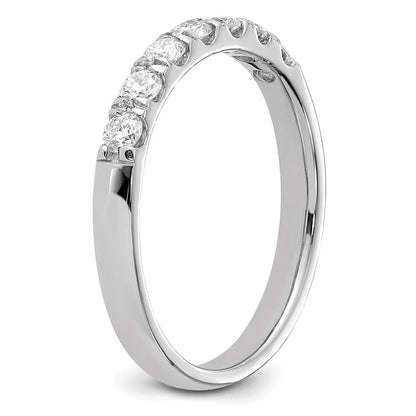 14K Weißgold Ring mit 0,5 ct. laborgezüchteten Diamanten VS/SI+ G+ Siebensteinring