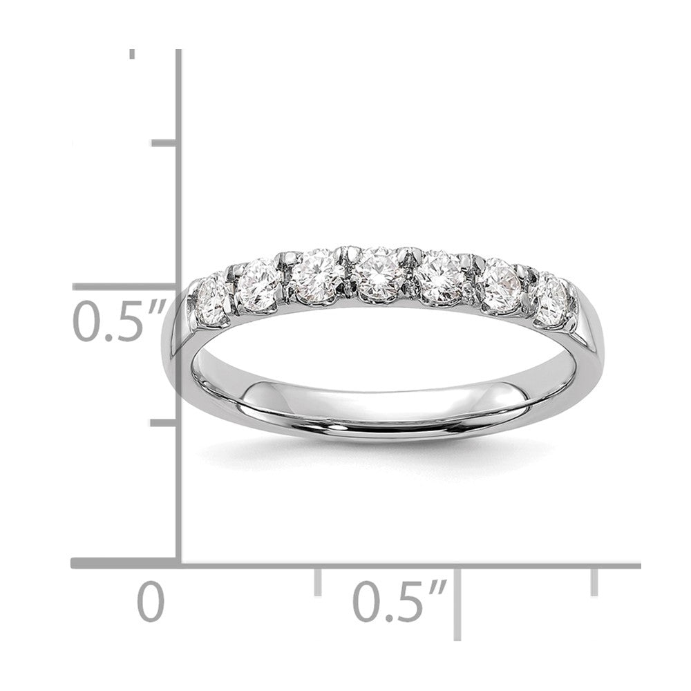 14K Weißgold Ring mit 0,5 ct. laborgezüchteten Diamanten VS/SI+ G+ Siebensteinring