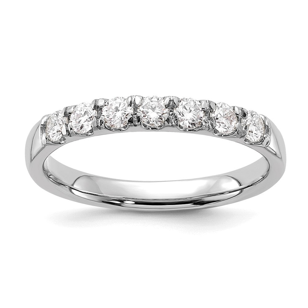 14K Weißgold Ring mit 0,5 ct. laborgezüchteten Diamanten VS/SI+ G+ Siebensteinring