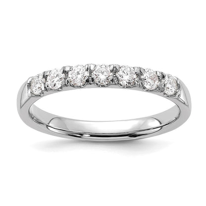 14K Weißgold Ring mit 0,5 ct. laborgezüchteten Diamanten VS/SI+ G+ Siebensteinring