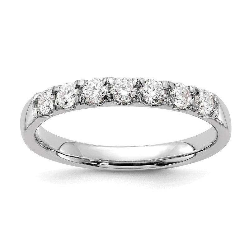 14K Weißgold Ring mit 0,5 ct. laborgezüchteten Diamanten VS/SI+ G+ Siebensteinring