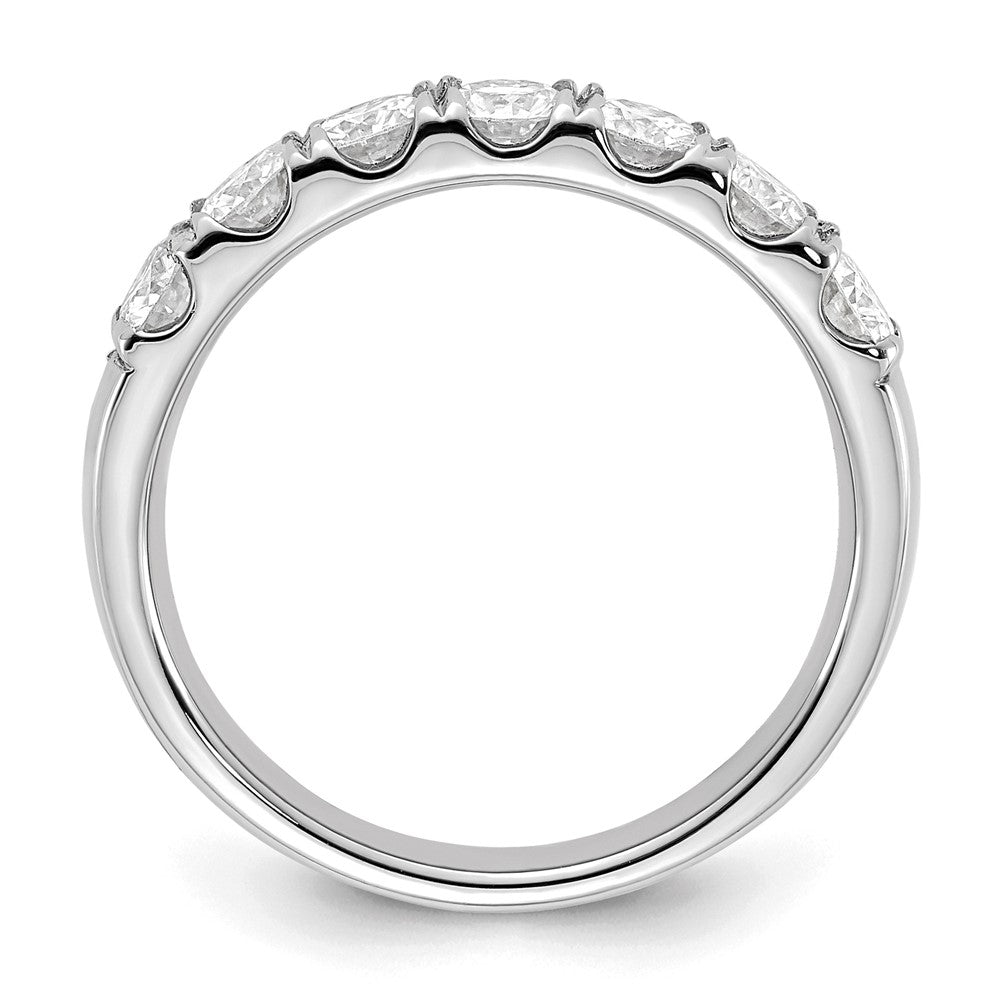 14K Weißgold Ring mit 1 ct. im Labor gezüchteten Diamanten VS/SI+ G+, Siebenstein-Ring