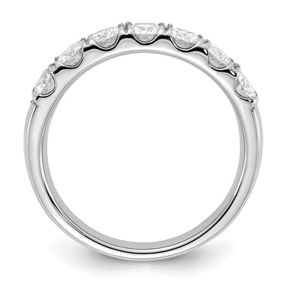 14K Weißgold Ring mit 1 ct. im Labor gezüchteten Diamanten VS/SI+ G+, Siebenstein-Ring