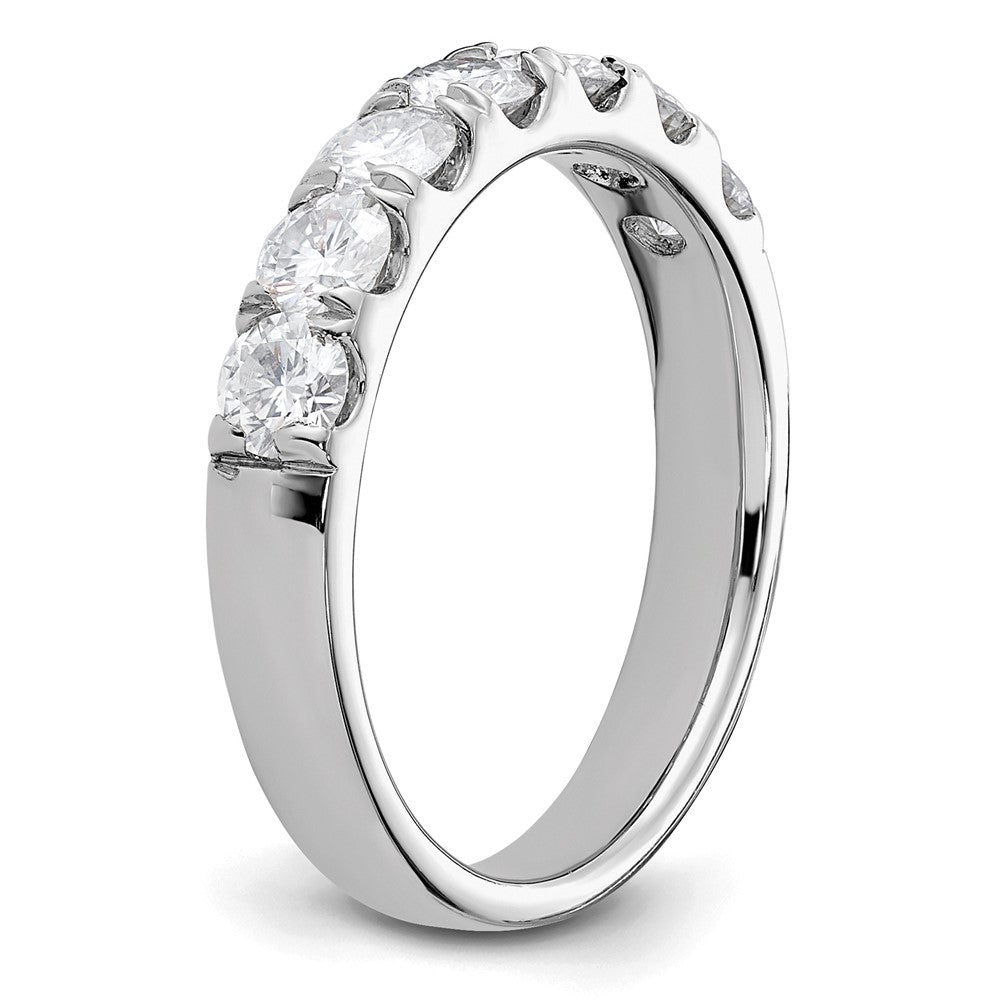 14K Weißgold Ring mit 1 ct. im Labor gezüchteten Diamanten VS/SI+ G+, Siebenstein-Ring