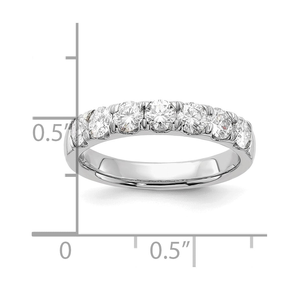 14K Weißgold Ring mit 1 ct. im Labor gezüchteten Diamanten VS/SI+ G+, Siebenstein-Ring