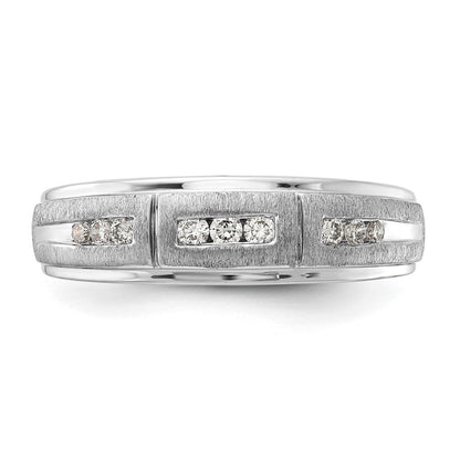 10K Weißgold Herrenring mit 0,2 ct. Laborgezüchteten Diamanten, VS/SI+ G+