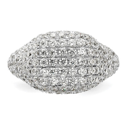 14K Weißgold Fashion-Ring mit 2,25 ct. Laborgezüchteten Diamanten VS/SI+ G+ im Cluster-Design
