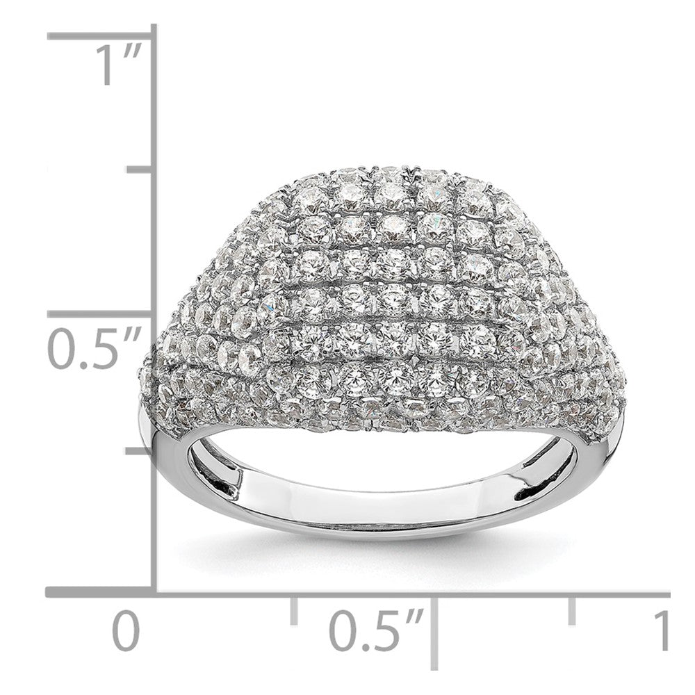14K Weißgold Fashion-Ring mit 2,25 ct. Laborgezüchteten Diamanten VS/SI+ G+ im Cluster-Design