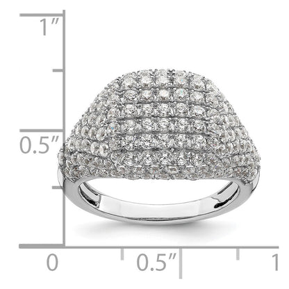 14K Weißgold Fashion-Ring mit 2,25 ct. Laborgezüchteten Diamanten VS/SI+ G+ im Cluster-Design