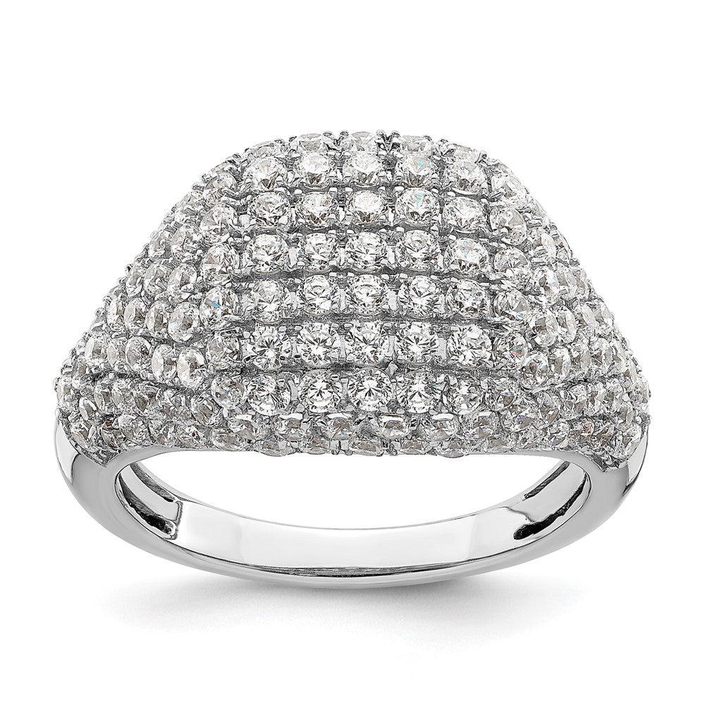 14K Weißgold Fashion-Ring mit 2,25 ct. Laborgezüchteten Diamanten VS/SI+ G+ im Cluster-Design