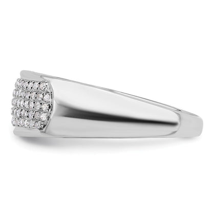 14K Weißgold Damen-Ring mit 0,25 ct. Diamant aus dem Labor, VS/SI+ G+